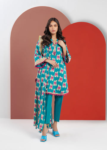 Alkaram MS-10-23-Ferozi Mid Summer Collection Online Shopping